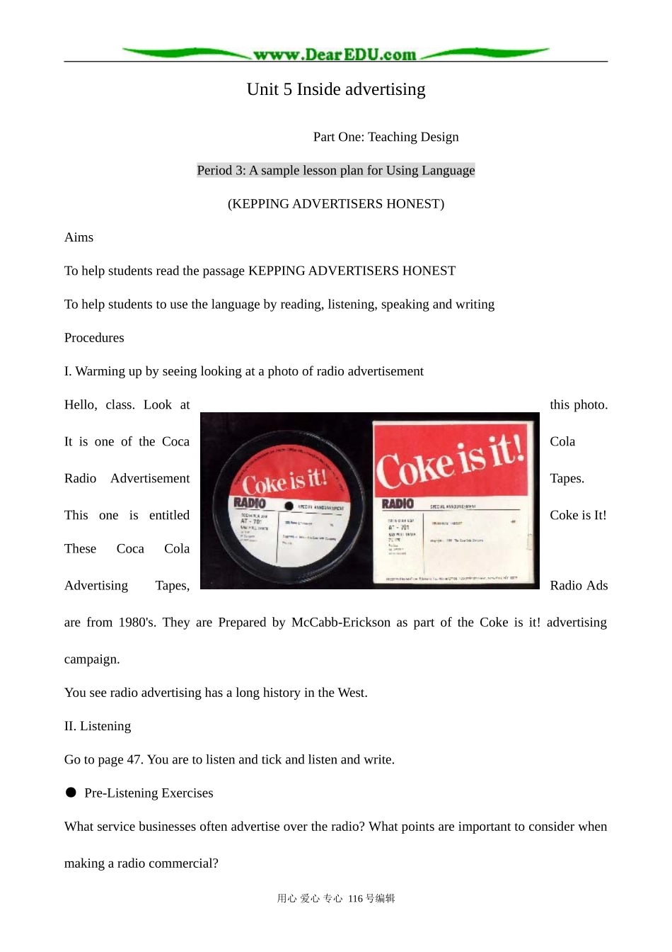 高中英语Unit 5 Inside advertising--Using Language_第1页