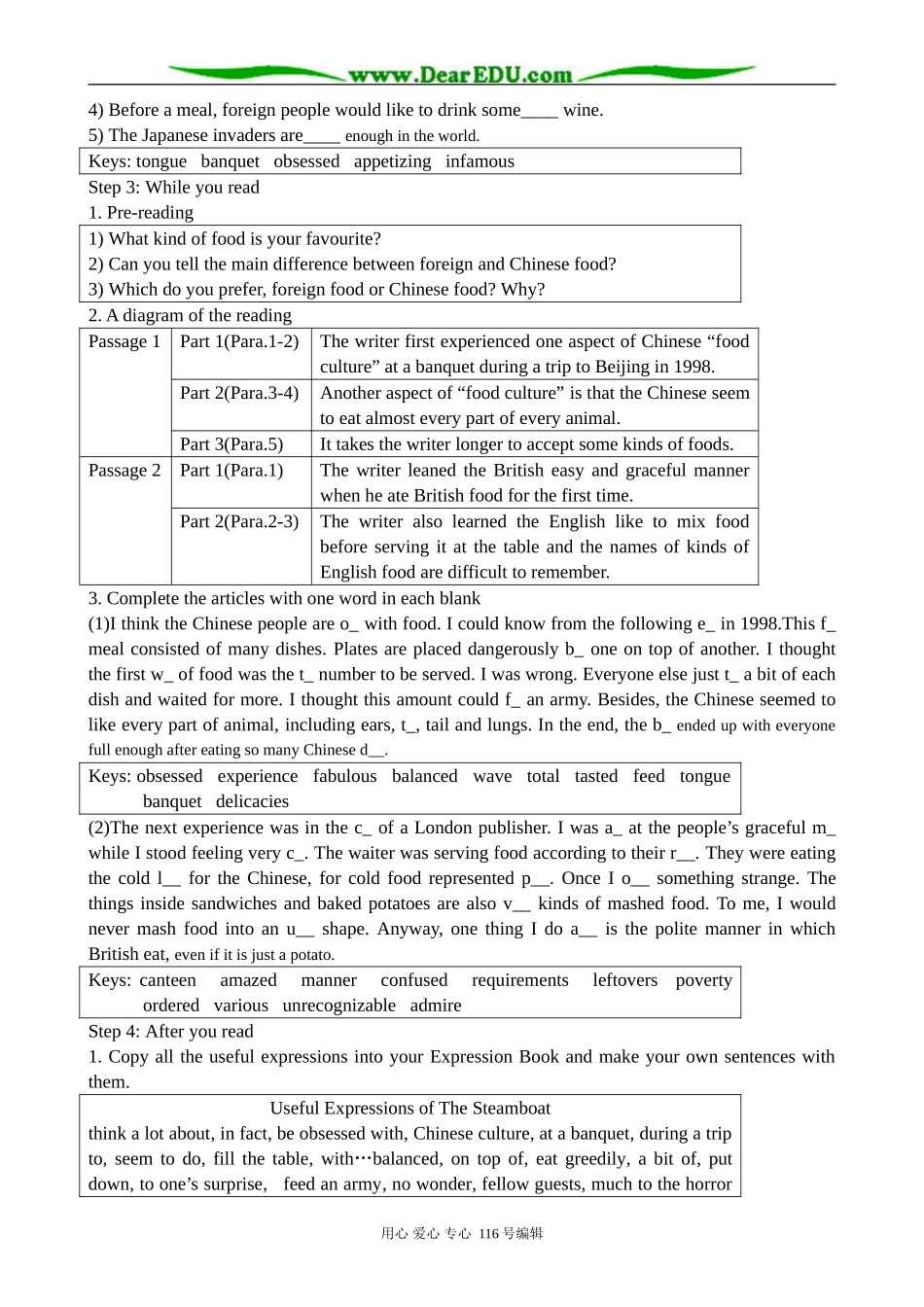 高中英语必修8Module 3 Foreign Food-Reading_第2页