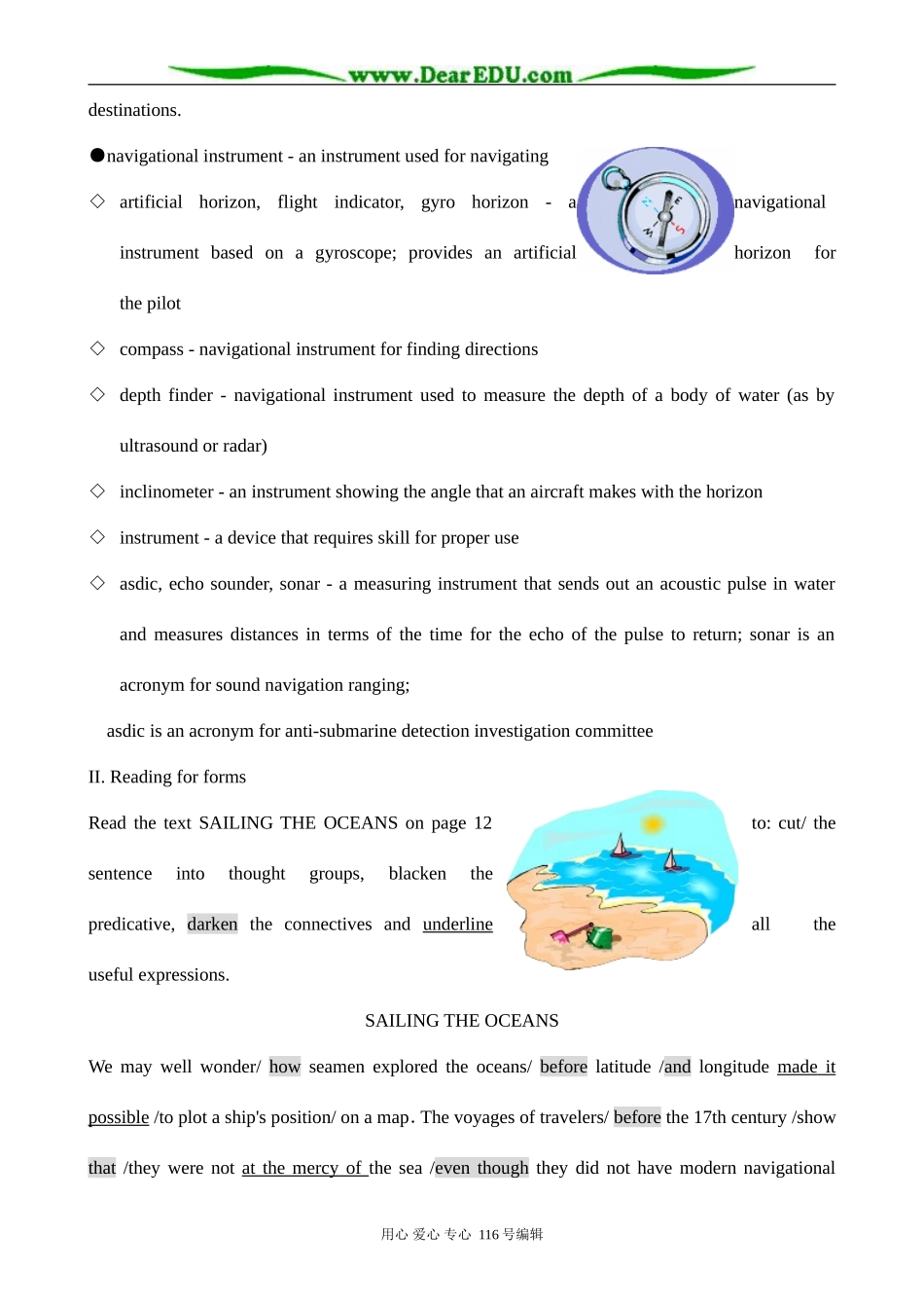 高中英语Unit 2 Sailing the oceans--Reading_第3页