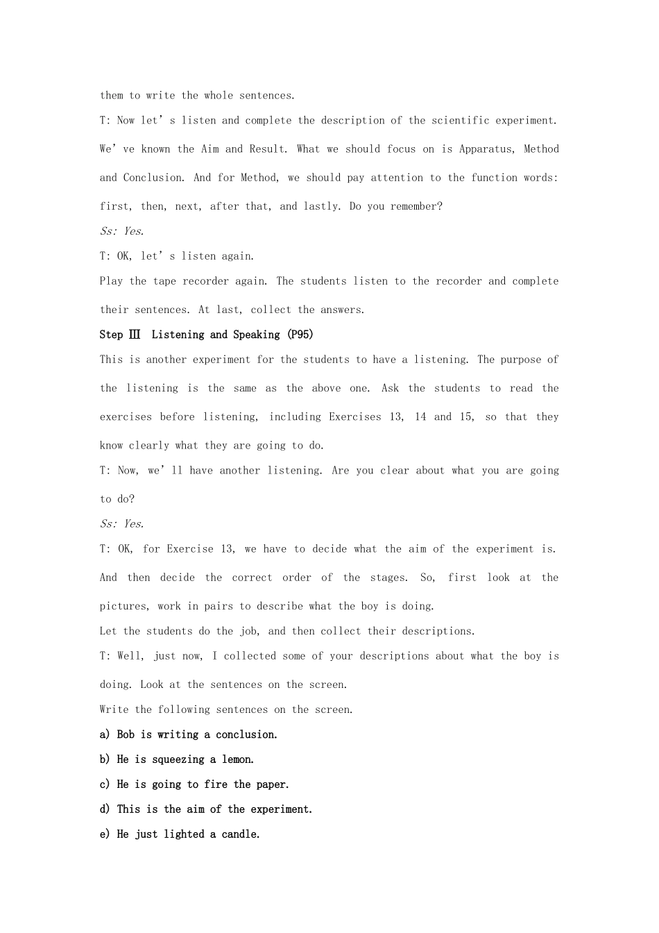 高中英语上学期第13周 模块5（第3-4课时）课文语言知识点教学设计 新人教版必修1-新人教版高中必修1英语教案_第3页