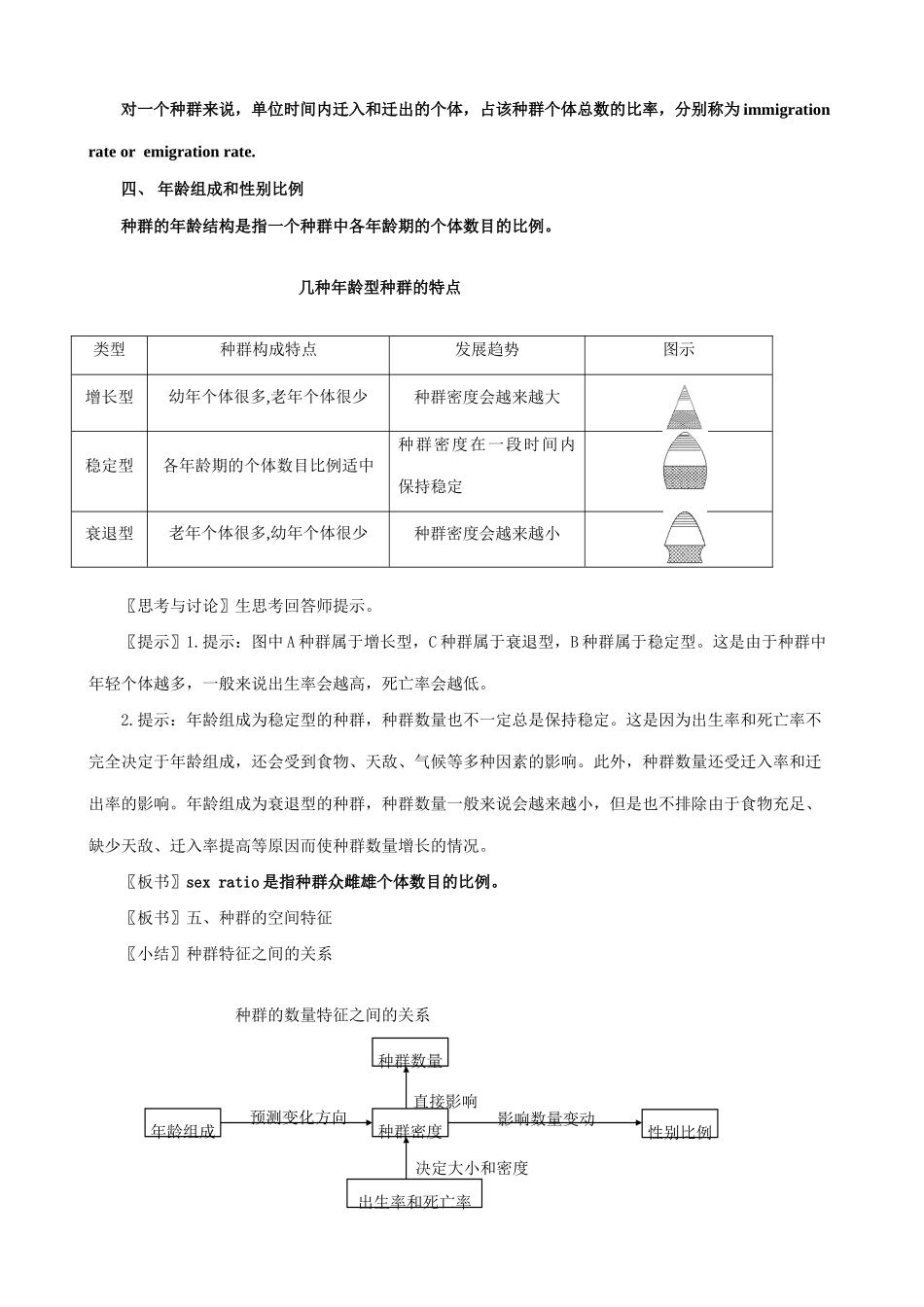 新人教版高中生物必修3种群的特征1_第3页