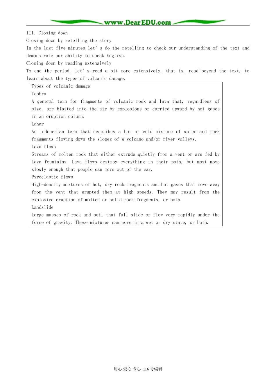 高中英语Unit 5 The power of nature-reading_第3页