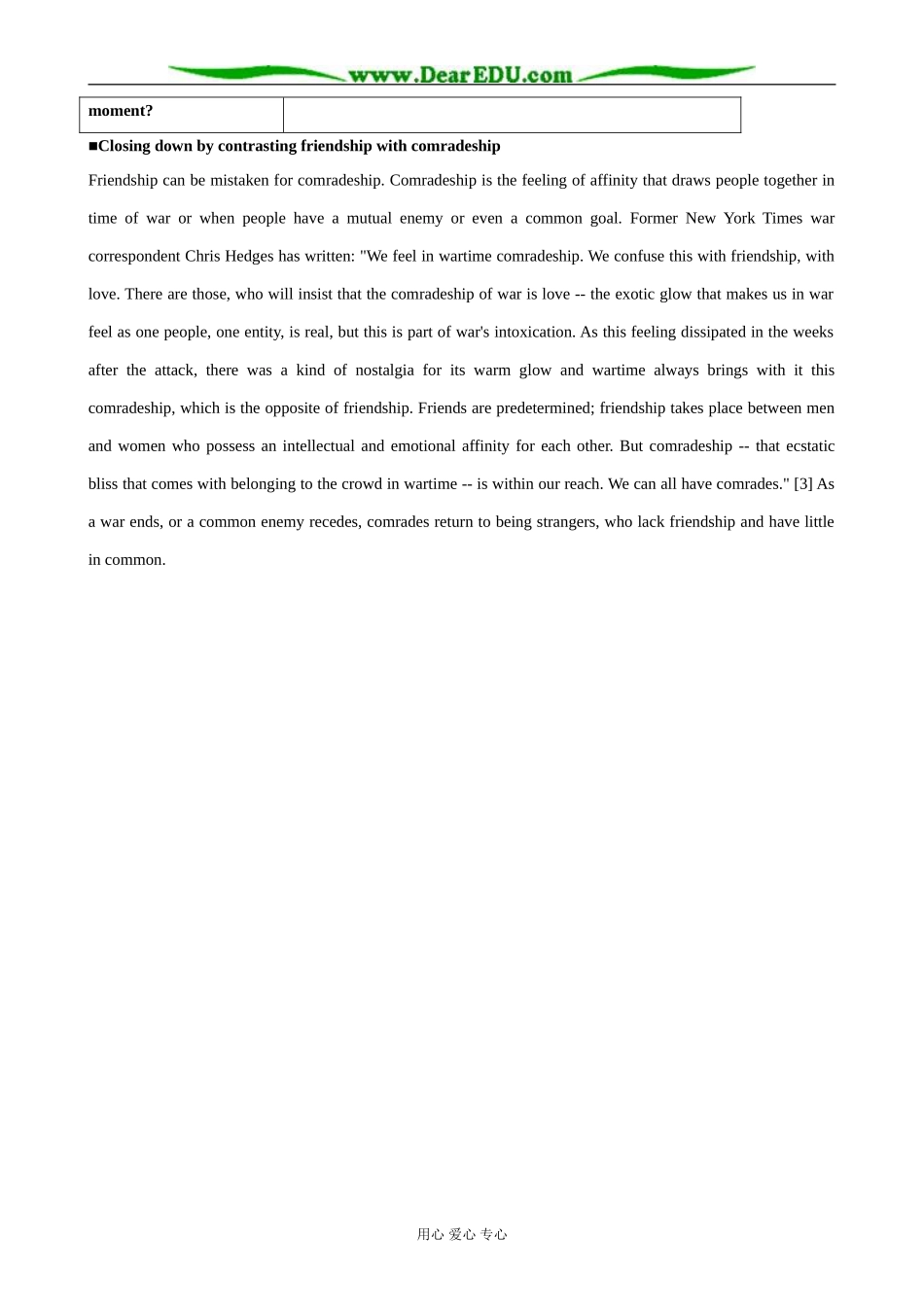外研版英语必修6 Module3 Period1 Reading-Roy's story_第3页