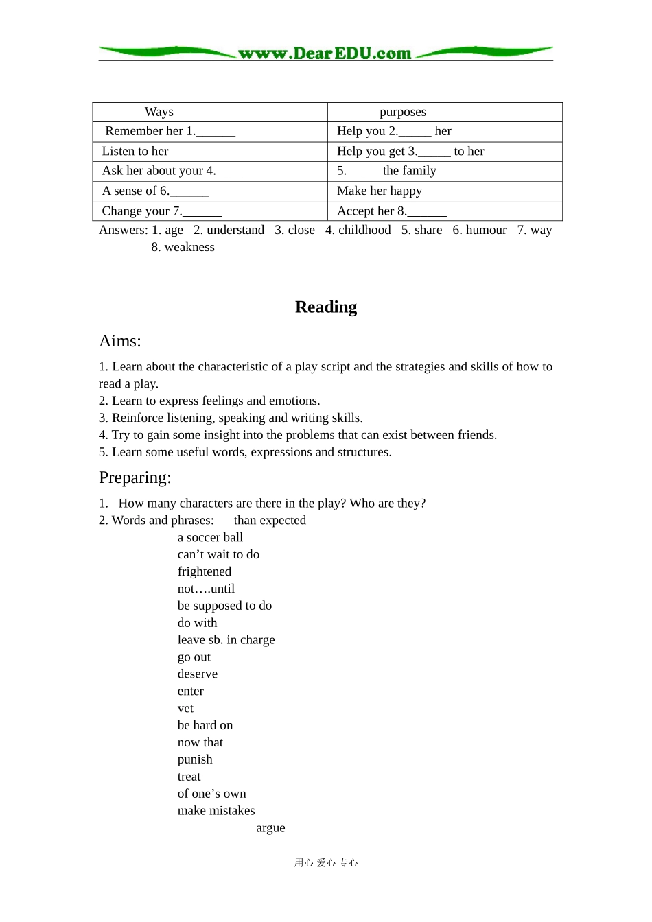 高中英语模块1 unit 1 教案必修一_第3页