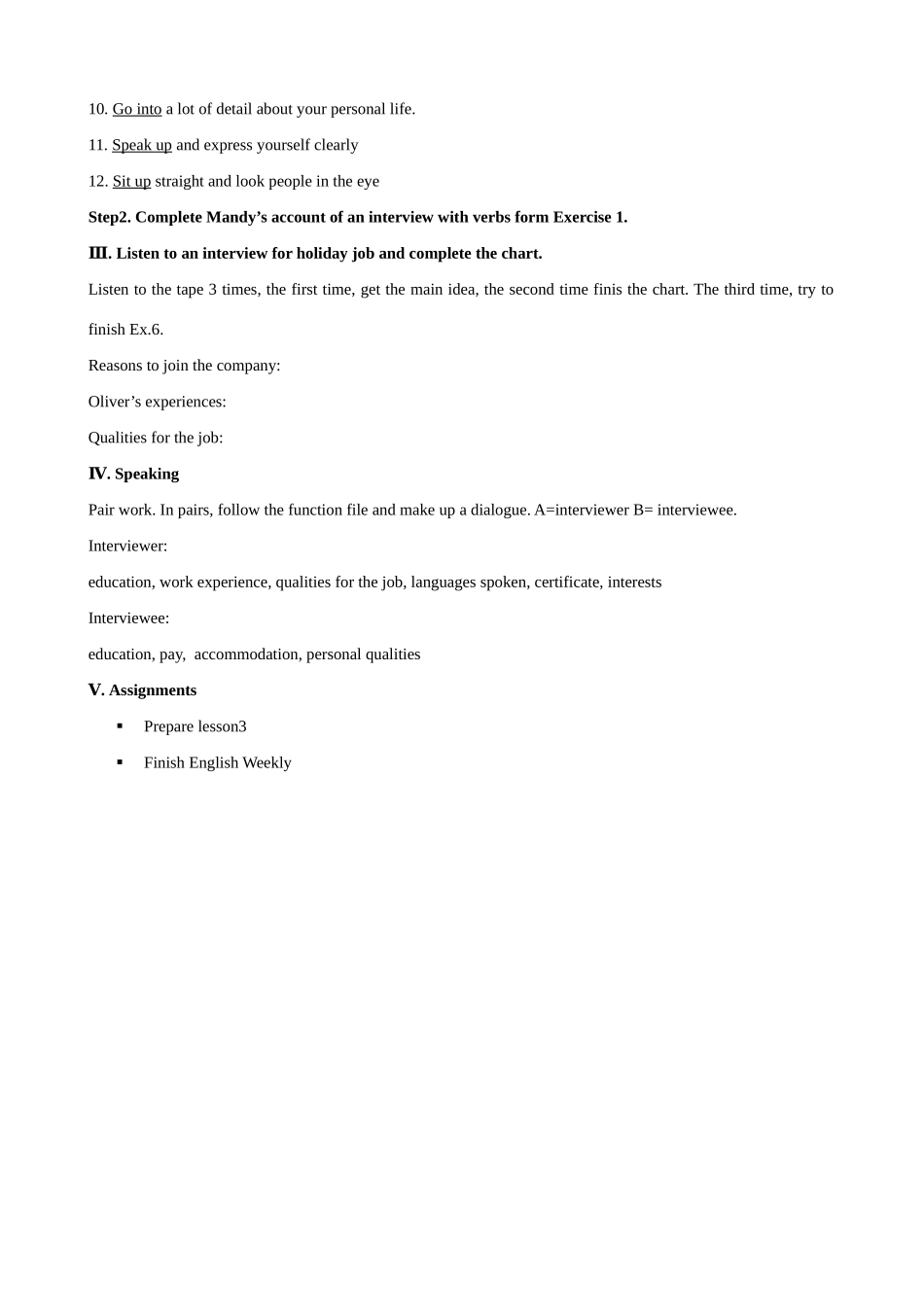 高中英语 Unit14《Careers》Lesson 2 Interview教案 北师大版必修5_第2页