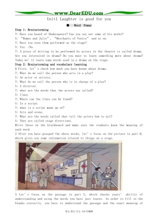 牛津版高中英语选修6Unit1 Laughter is good for you--Word Power