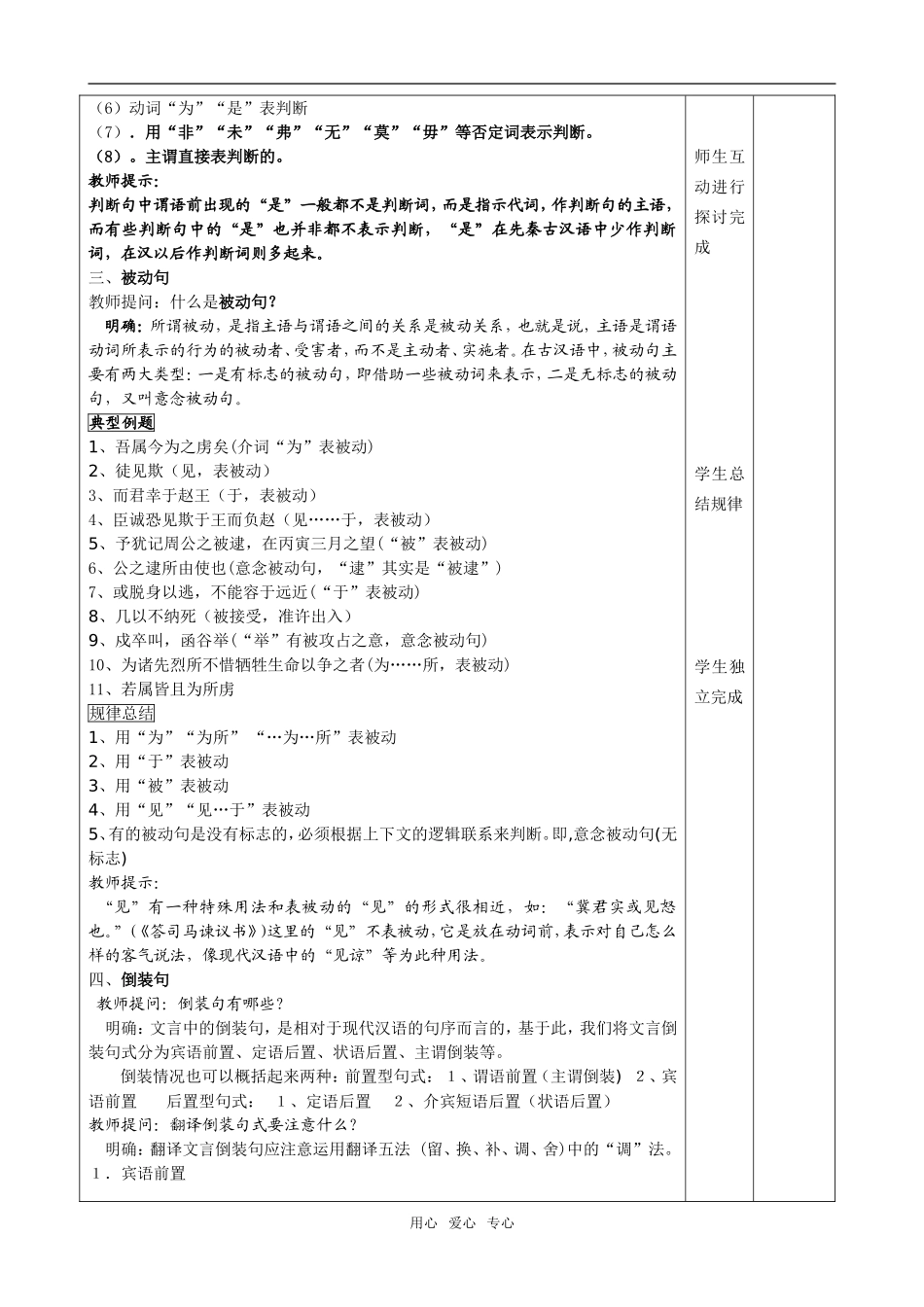 高三语文《文言文句式》复习教案_第2页