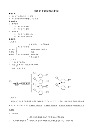 新人教版高中生物必修2DNA分子的结构和复制1