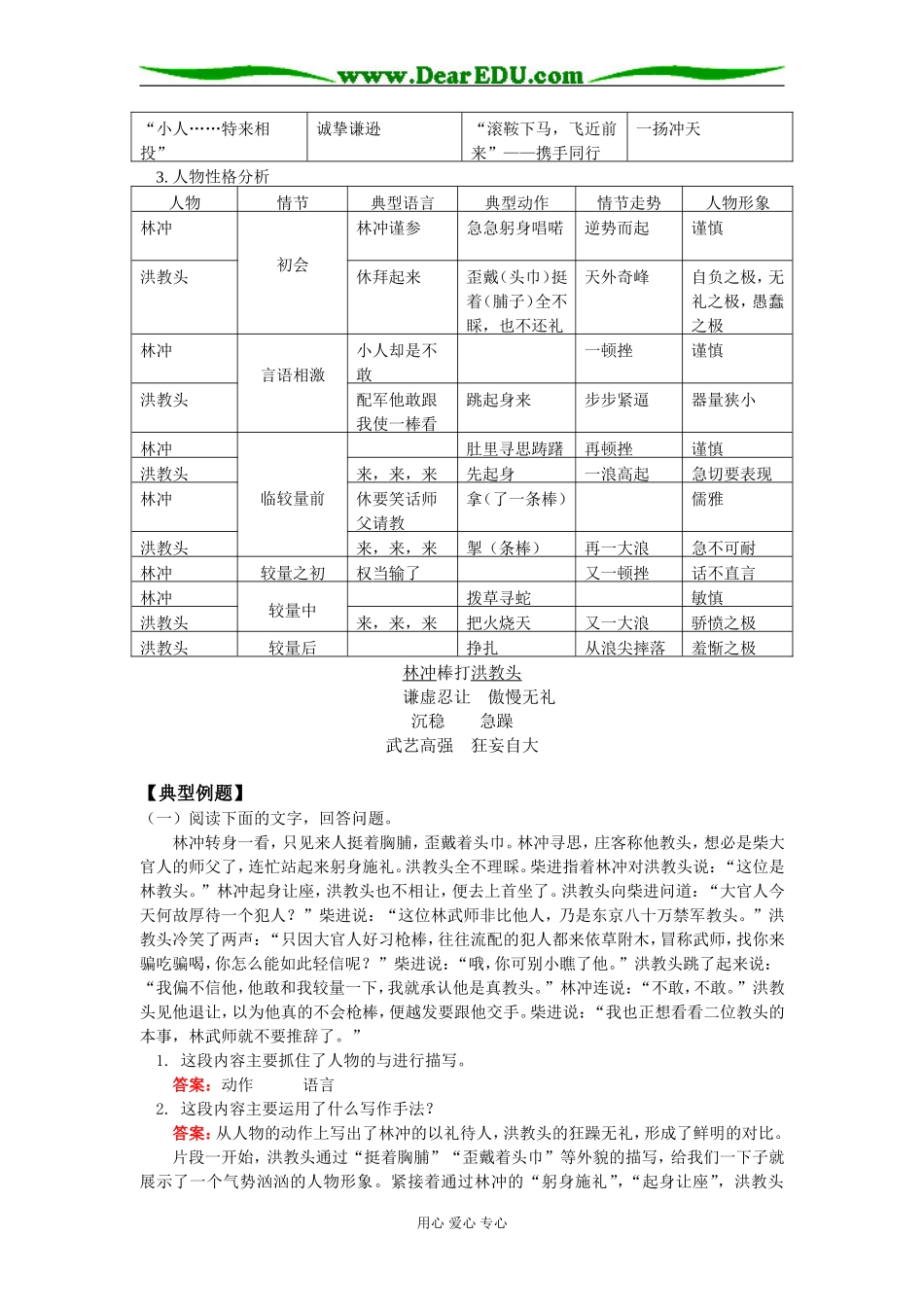 高一语文《林冲棒打洪教头》北京版知识精讲_第3页