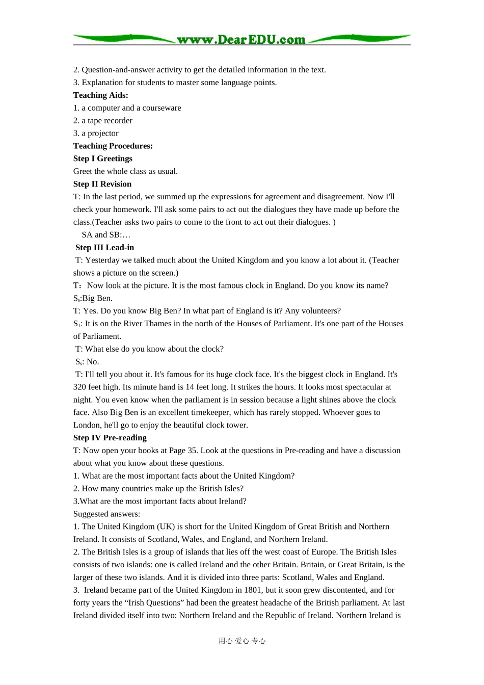 高二英语Unit5 The British Isles The second period_第2页