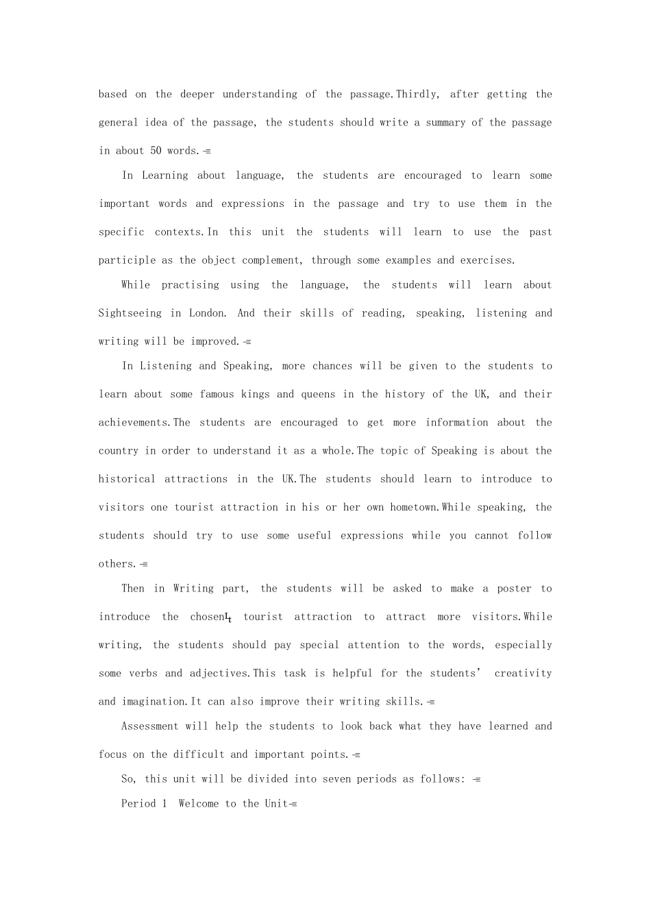 云南省弥勒县庆来中学高中英语 Unit 2 The United Kingdom Period优秀教案1 新人教版必修5_第2页