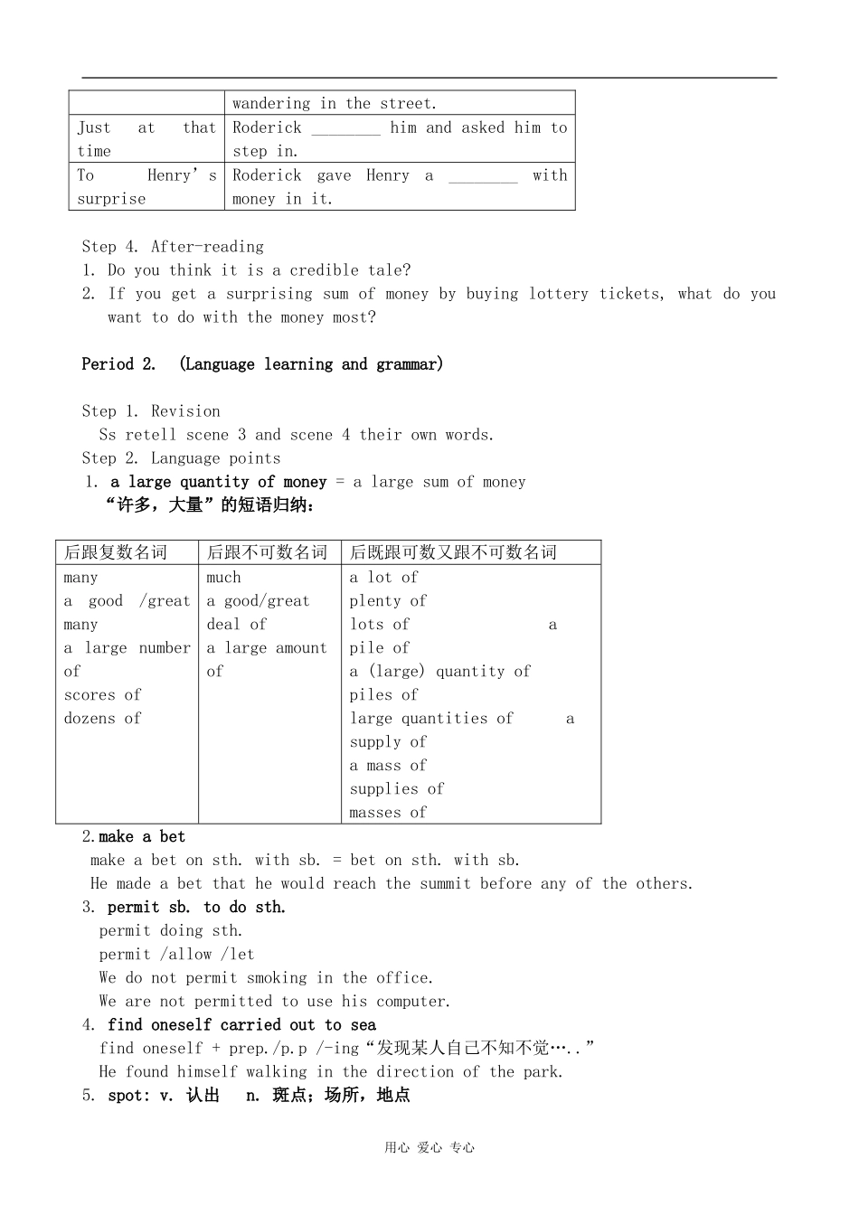 高中英语Unit 3 The Million Pound Bank-Note人教版必修三_第3页