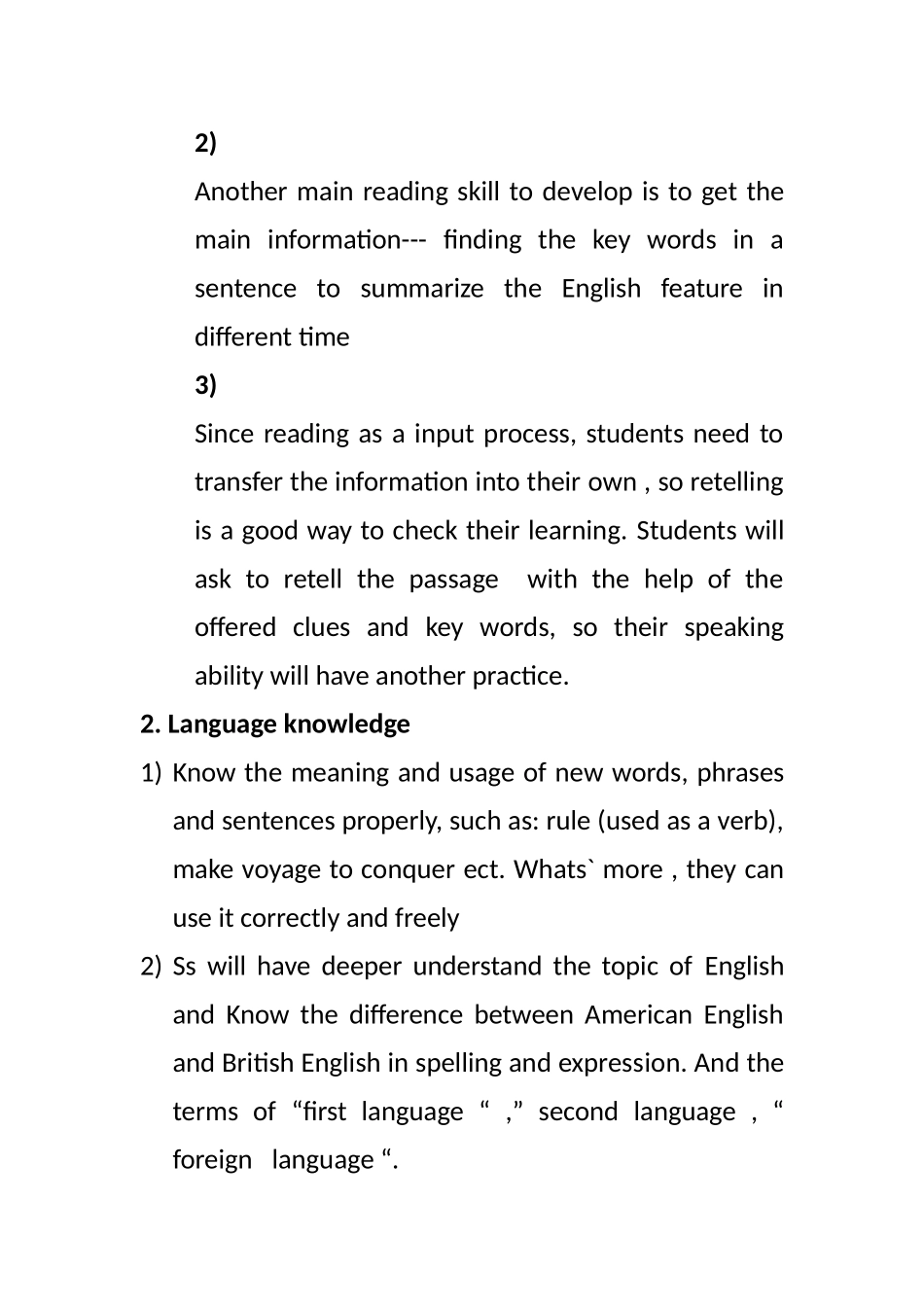 高中英语the road to modern English 说课稿人教新课标必修1_第3页