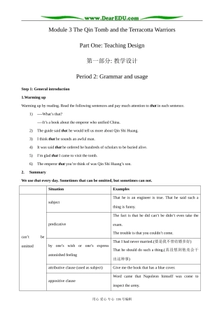 高中英语必修9Module 3 Period 2 Grammar and Usage