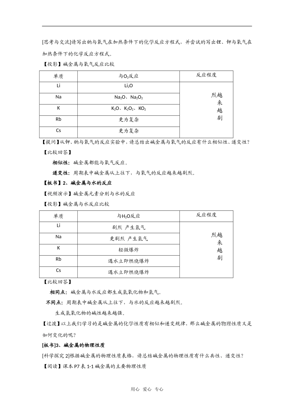 高三化学：1.1《元素周期表》教案（第2课时）（新人教版必修2）_第2页