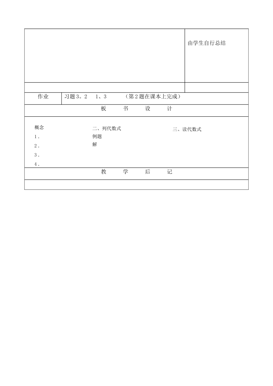 苏教版七年级数学上册代数式(3)_第3页
