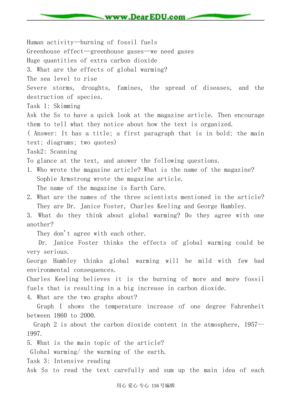 高中英语冀教版必修7 Unit2 Global warming_第3页