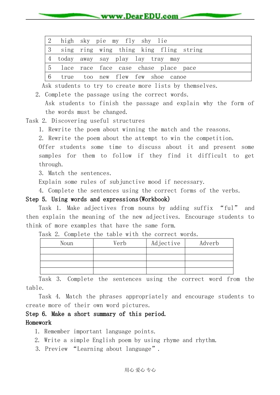 新人教版高中英语选修6Unit2 Poems--Period2_第3页