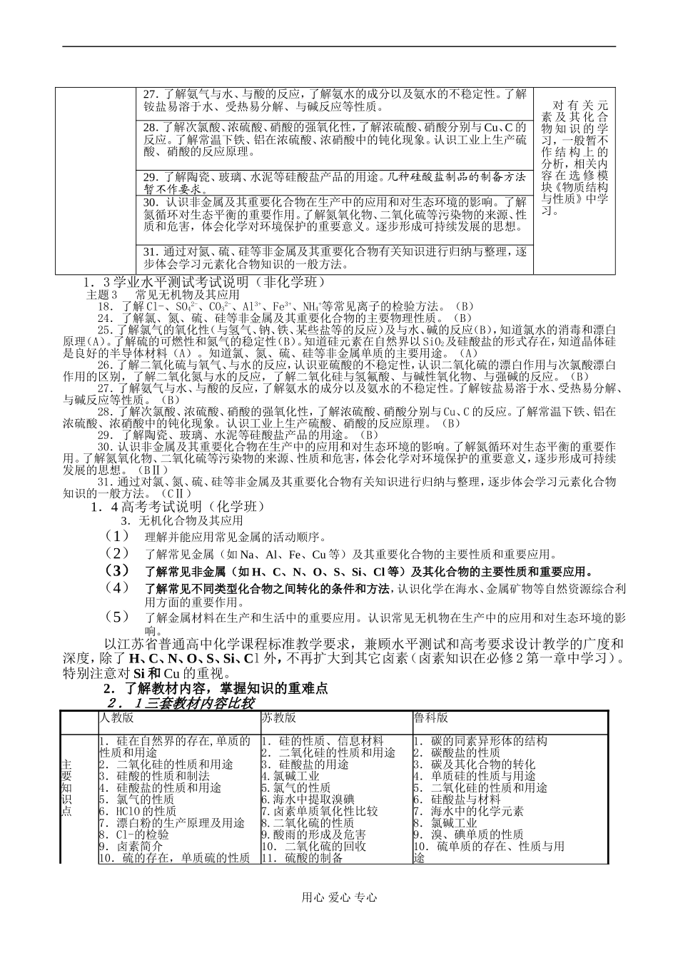 高一化学第四章《非金属及其化合物》教与学的探究_第2页