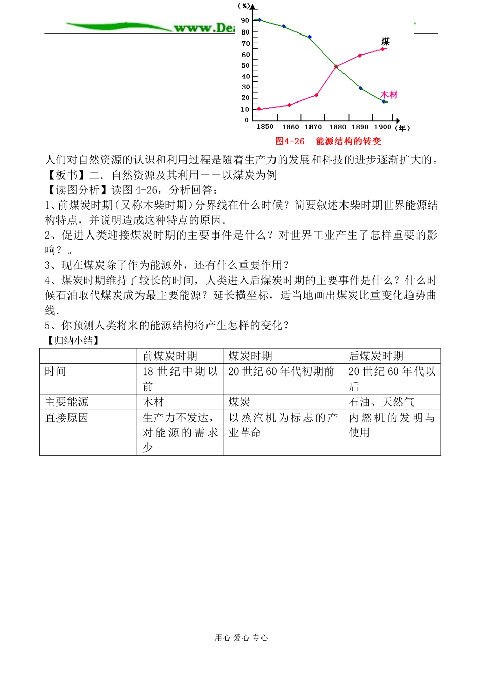 湘教版高中地理必修1自然资源与人类活动教案_第3页