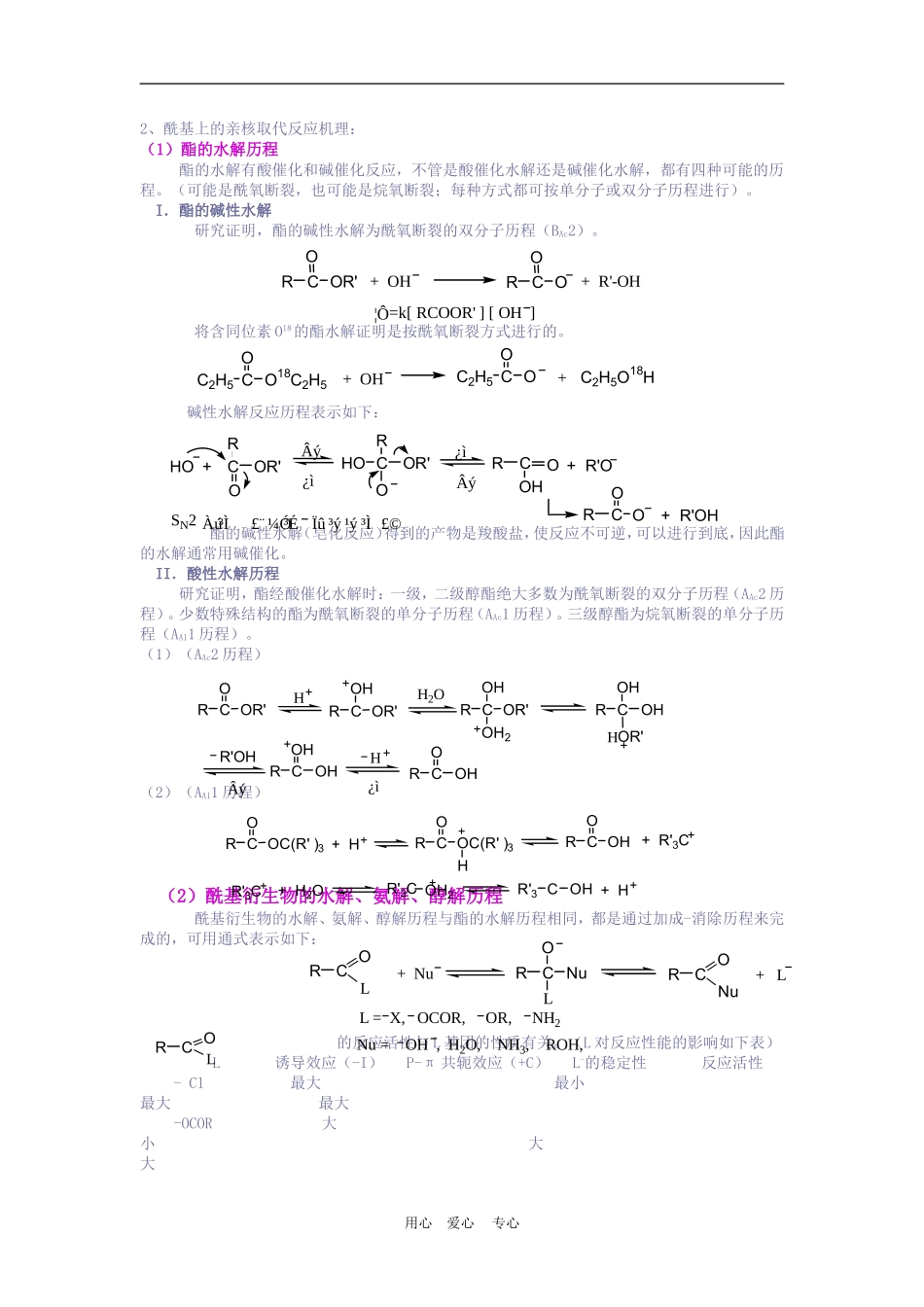 高二化学 竞赛辅导教案：羧酸衍生物 苏教版_第3页