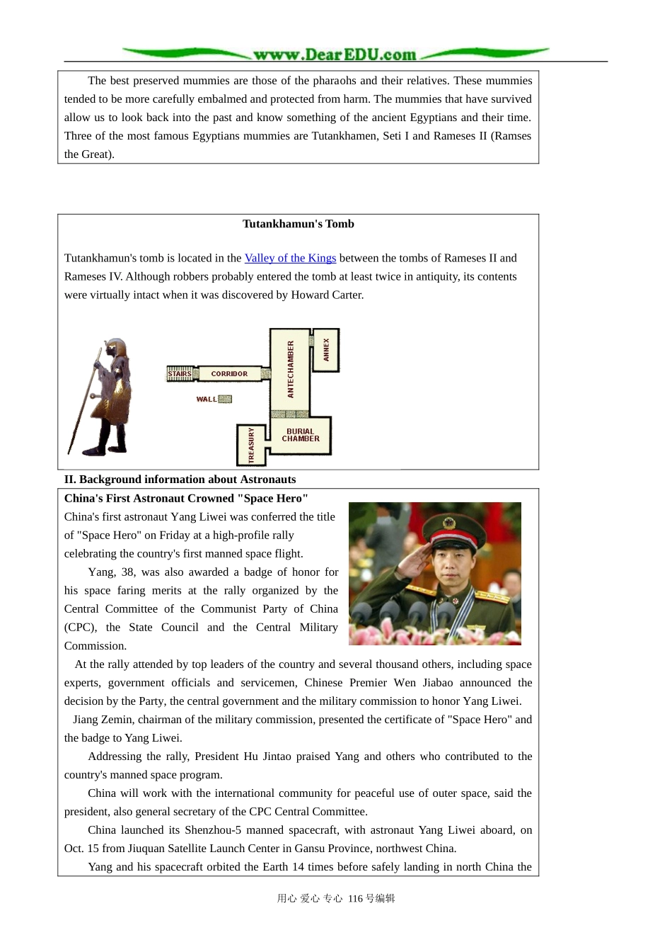 高中英语Unit 3 Amazing people Section 1  A text structure analysis of The curse of the mummy_第3页