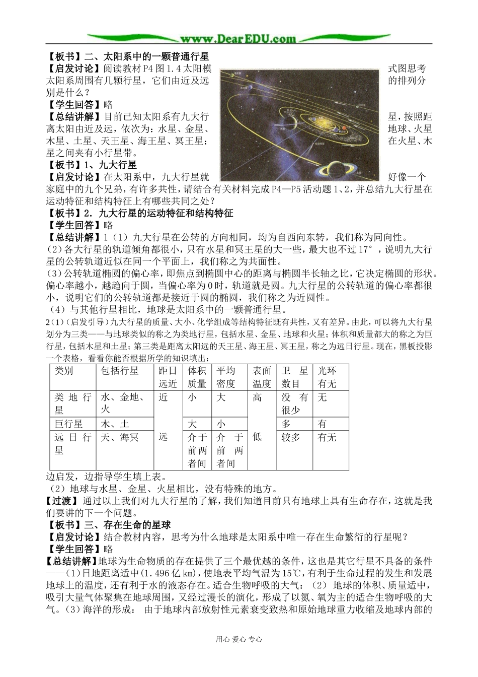 新人教版高中地理必修1宇宙中的地球_第3页