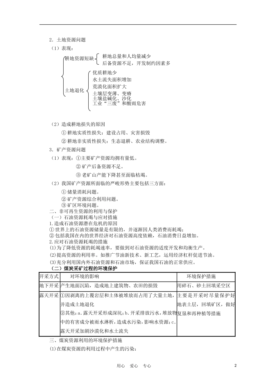 浙江省苍南县求知中学《环境保护》第二章 复习教案 湘教版选修6_第2页