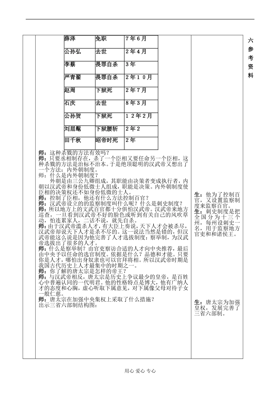 高一历史必修1《君主专制政体的演进与强化》教学设计-人民版_第3页