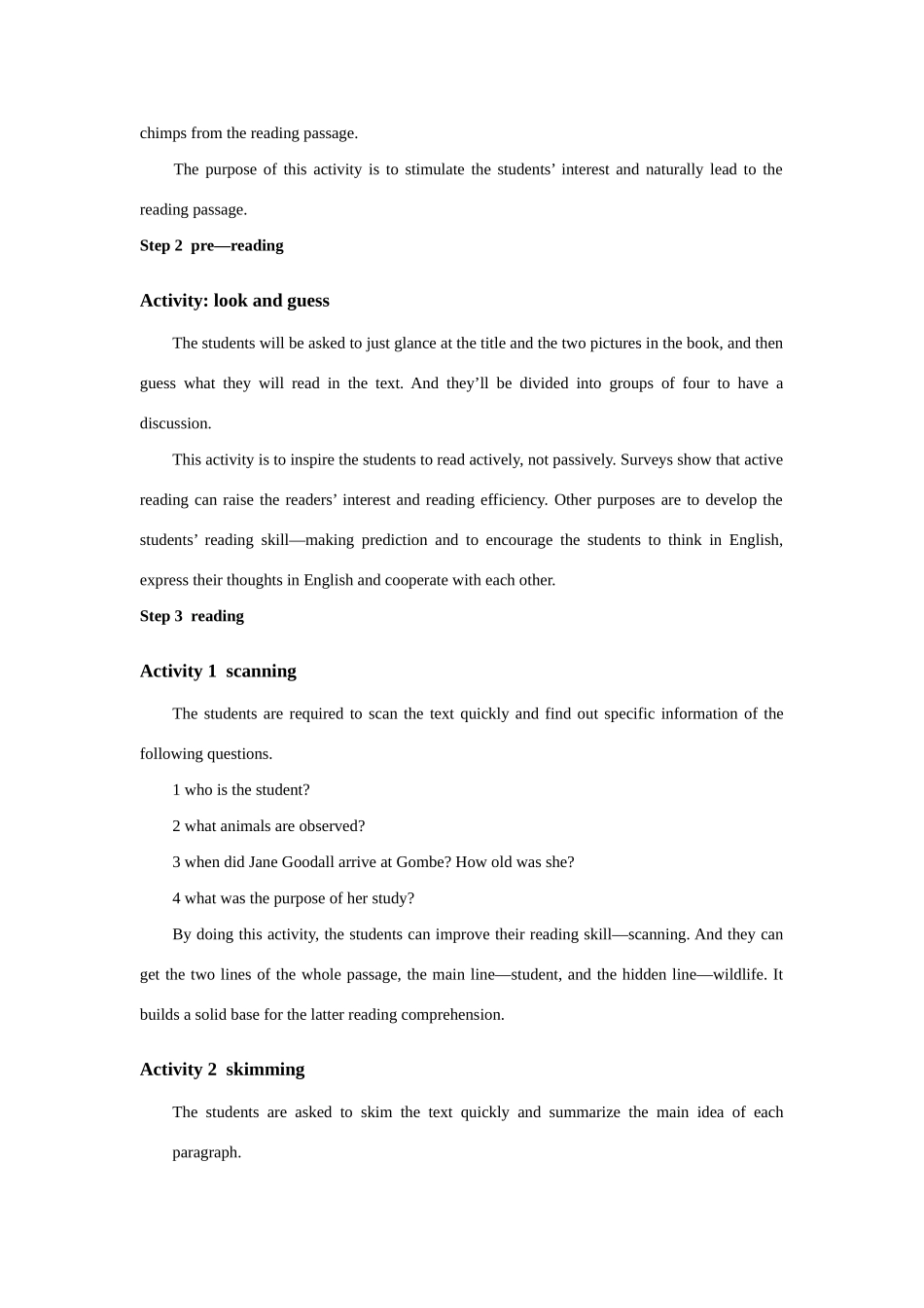 高二英语 unit 1《Women of Achievement》说课稿 新人教版_第3页