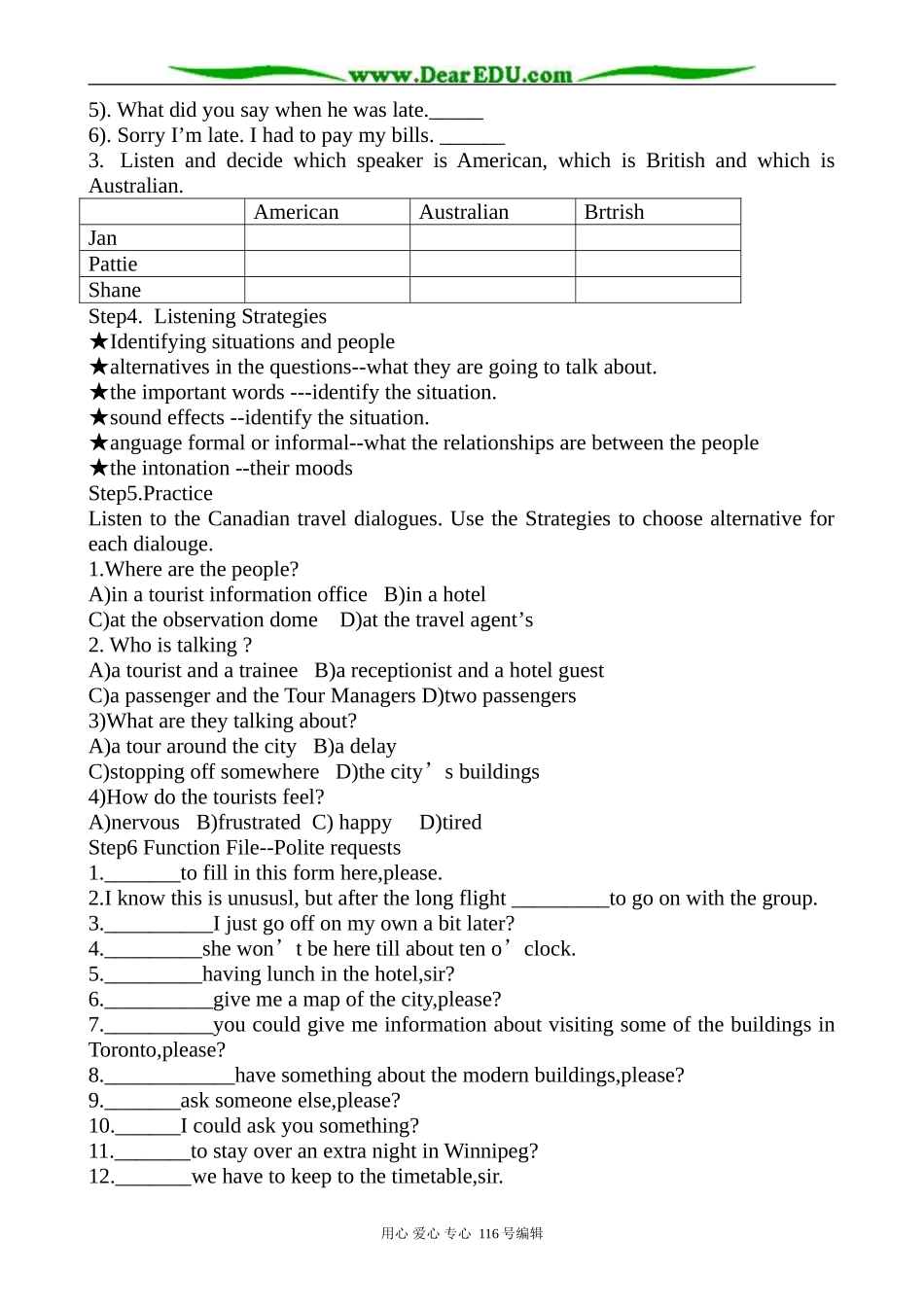 高中英语Unit 19 Lesson 2 Variety of English教案1 北师大版 选修7_第2页
