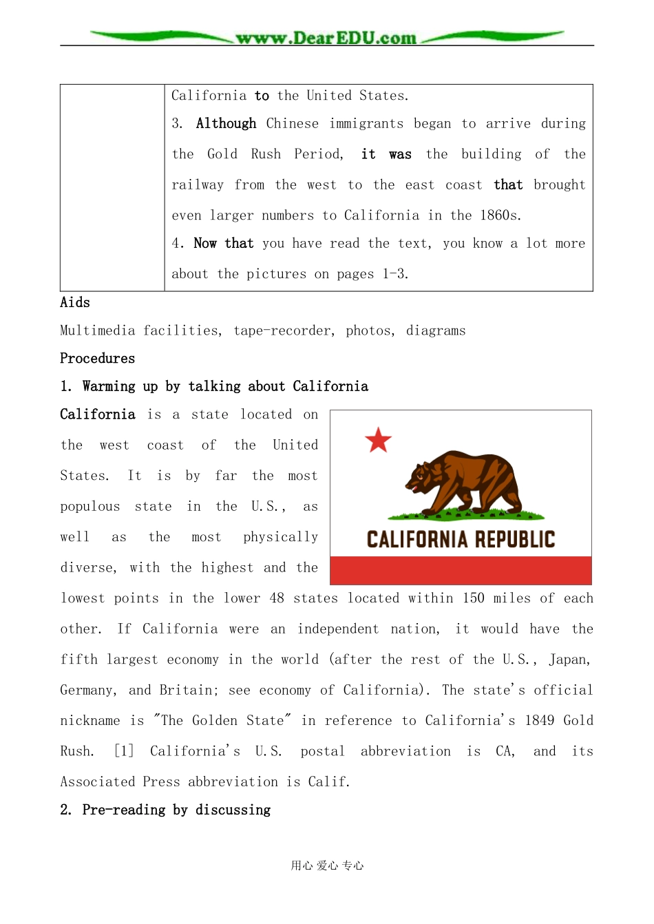 人教版英语选修8 Unit1 A land of diversity--Period1_第2页