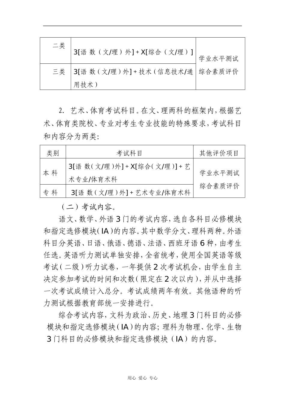 浙江省高中英语新课改高考方案_第3页