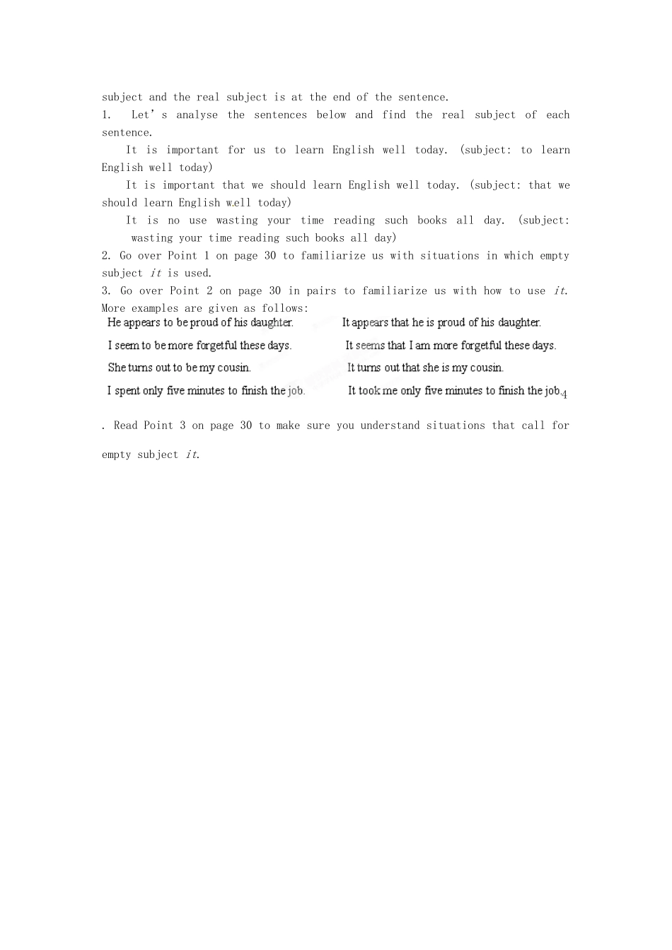 湖南省蓝山二中高中英语《 Grammar and usage 》教案 牛津版必修3_第3页