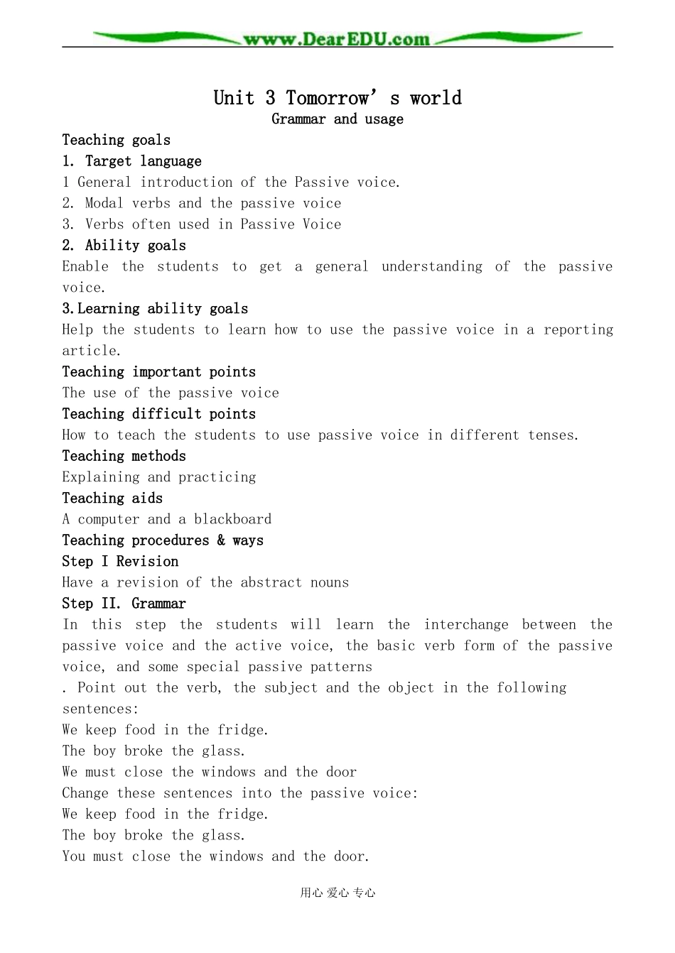 牛津版英语必修4 unit3 Tomorrow’s world--Grammar and usage_第1页