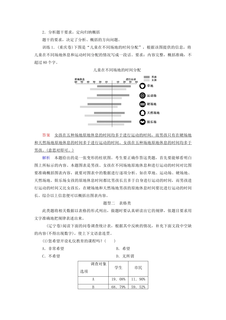 高考语文大一轮复习 第1部分 专题6 第3讲 表格文字转换讲义-人教版高三全册语文教案_第2页
