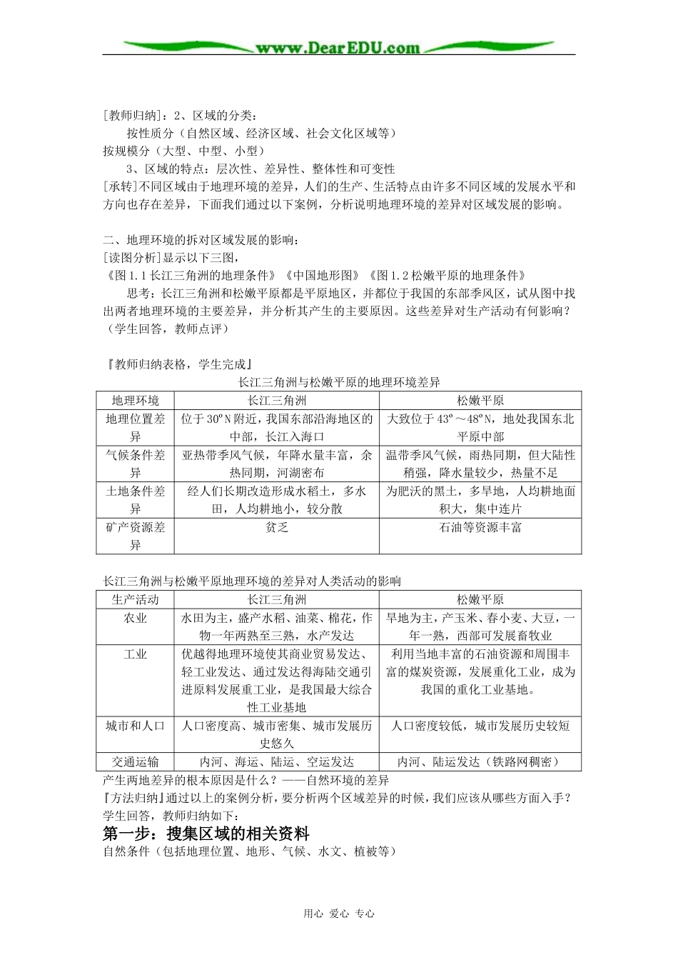 人教版必修3高中地理地理环境对区域发展的影响教案_第2页