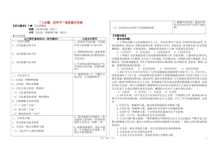 高中政治 1.1 体味文化教案 新人教版必修3