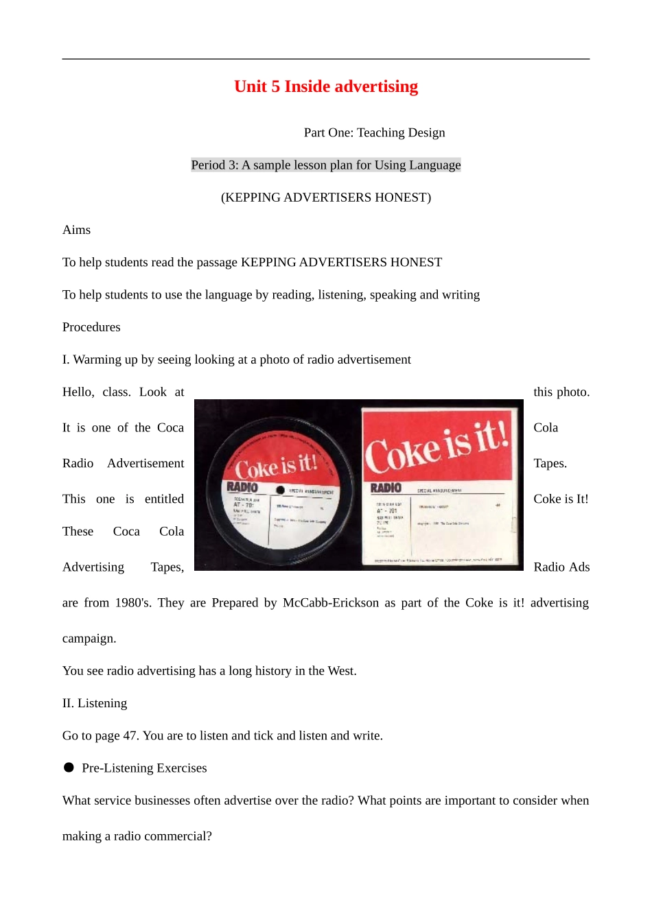 高中英语Unit 5 Inside advertising--Using Language 人教版选修九_第1页