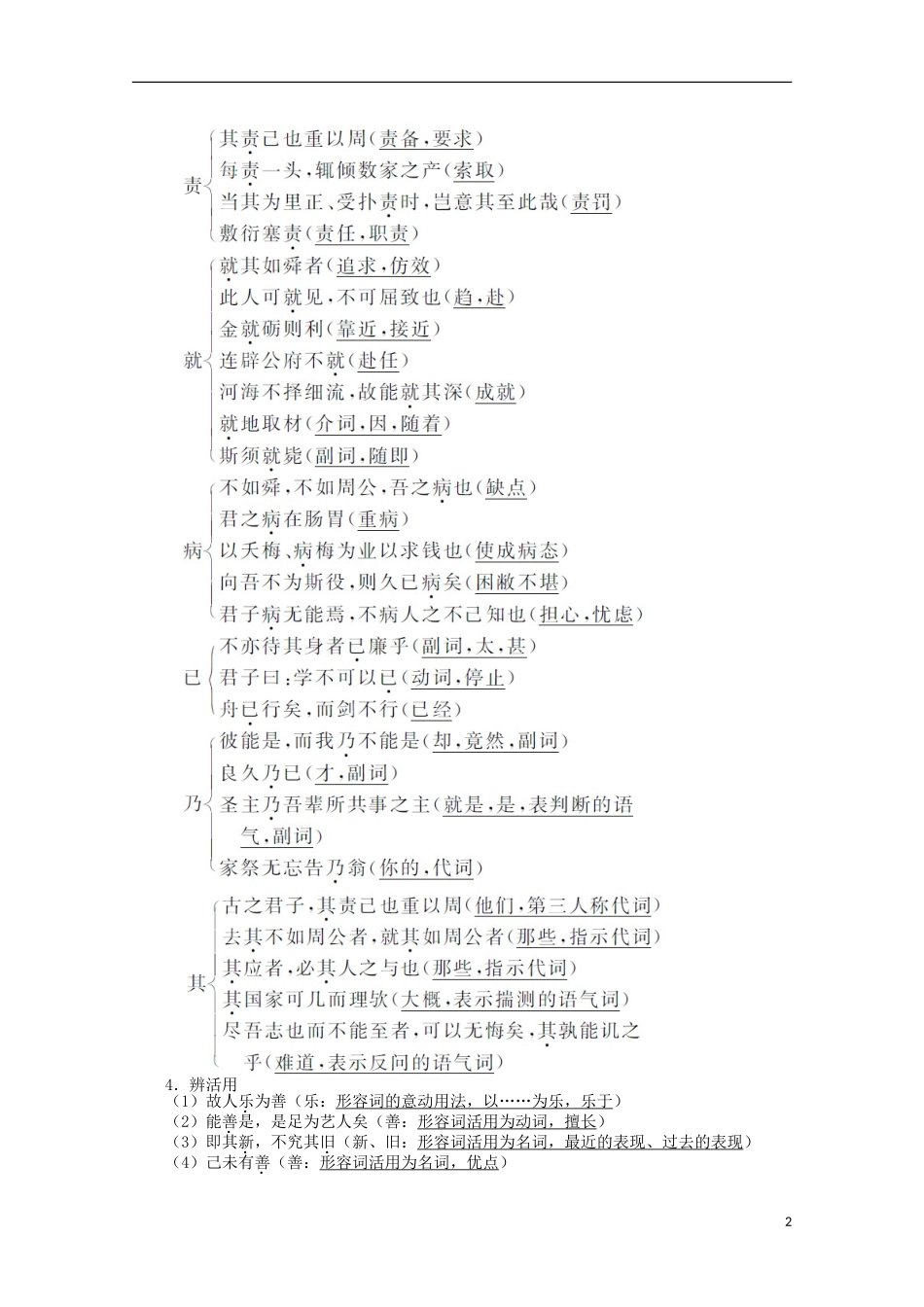 高中语文 第三单元 第10课原毁精品导学案（详解版）北京版必修5_第2页