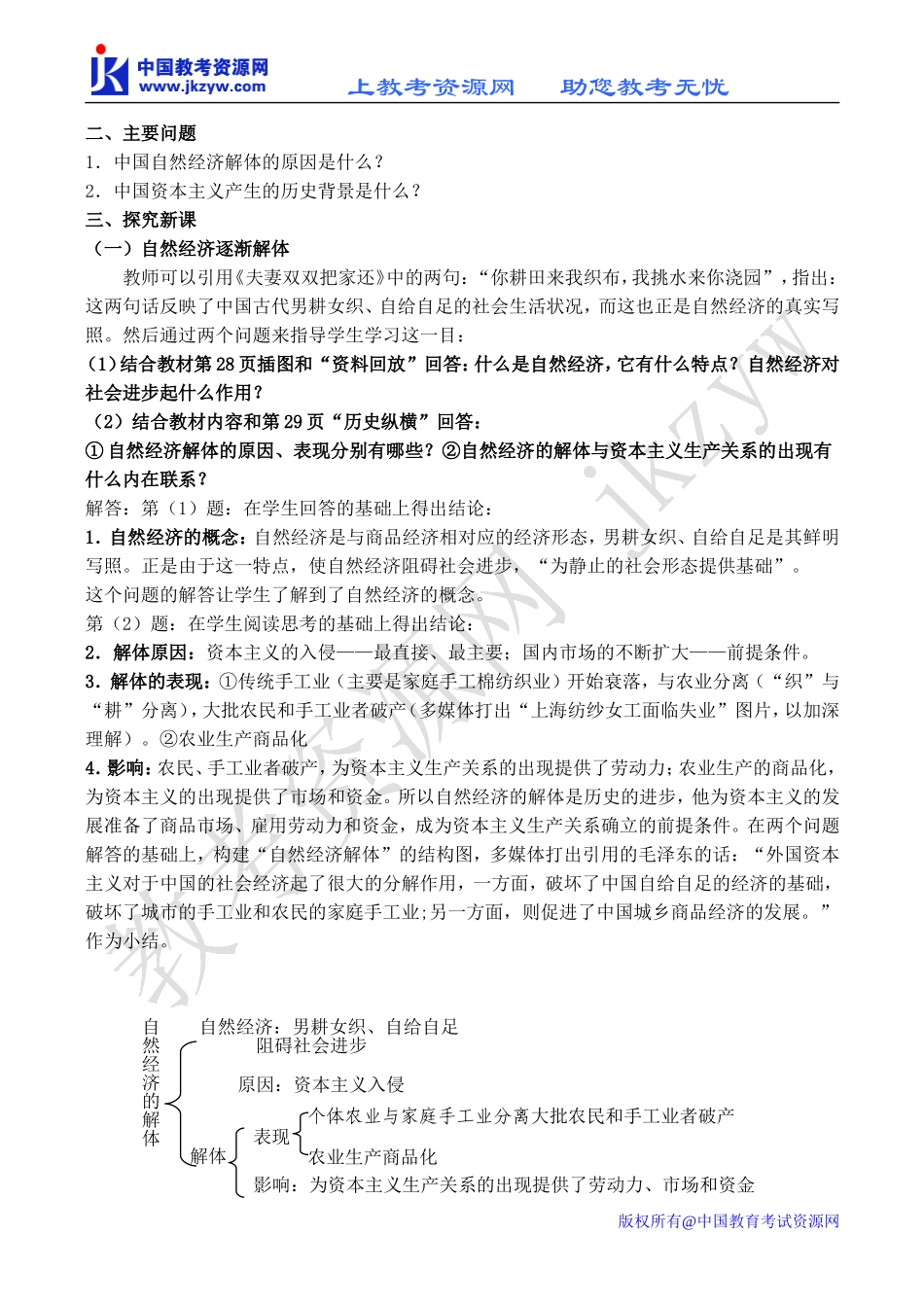 高一历史必修2《中国资本主义的产生》教案_第2页