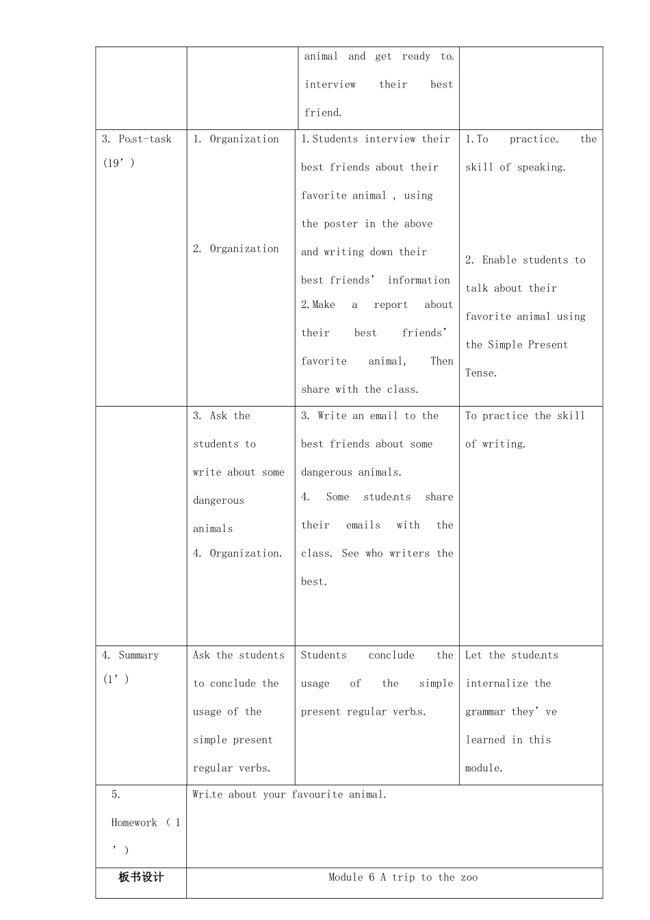 七年级英语上册 Module 6 Unit 3 Language in use教案 （新版）外研版-（新版）外研版初中七年级上册英语教案_第3页