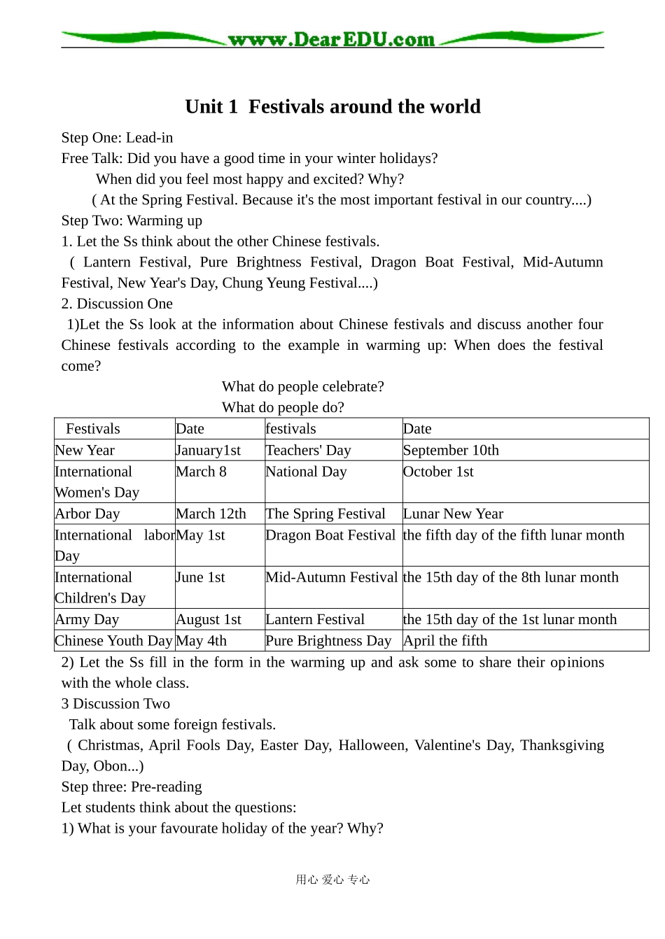 高中英语Unit 1 Festivals around the world新人教版必修三_第1页