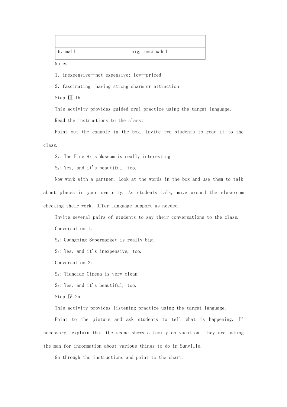 九年级英语全册 Unit 11 Could you please tell me where the restrooms are？The Fourth Period教案 人教新目标版_第3页