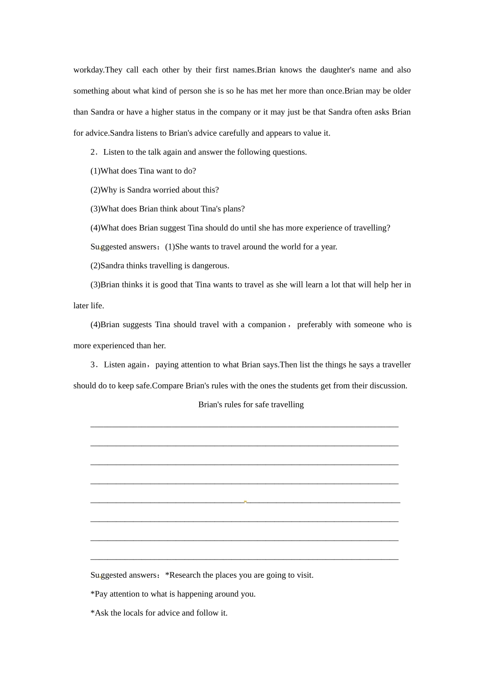 高中英语 Unit5 Travelling abroad Period 4优秀教案 新人教版选修7_第2页
