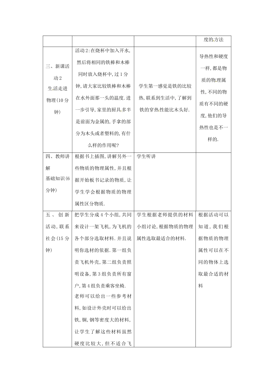 中考物理一轮复习 6.5 物质的物理属性教案-人教版初中九年级全册物理教案_第2页
