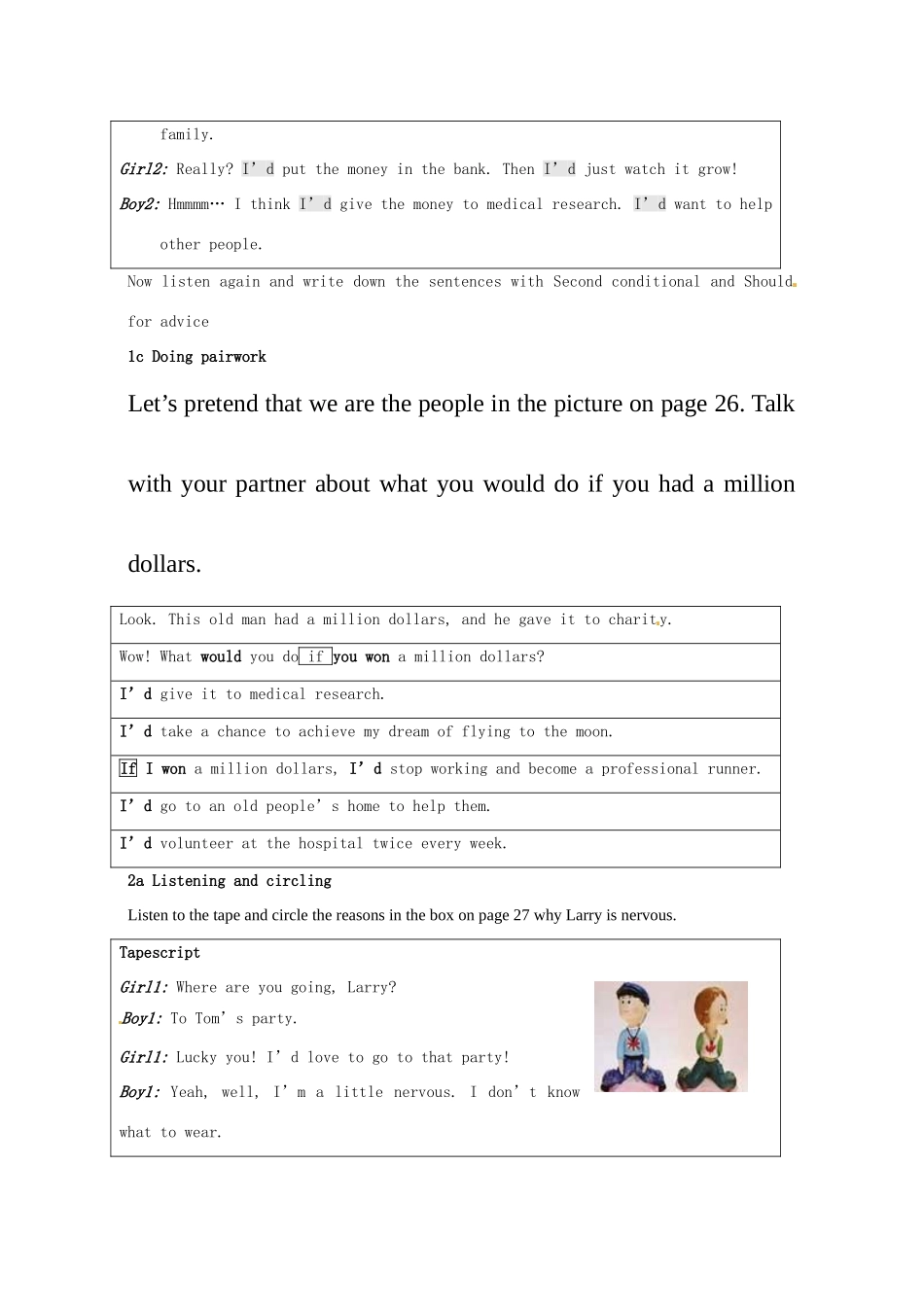 四川省江油市九年级英语《 Unit 4 What would you do》SECTION A教案 人教新目标版_第3页