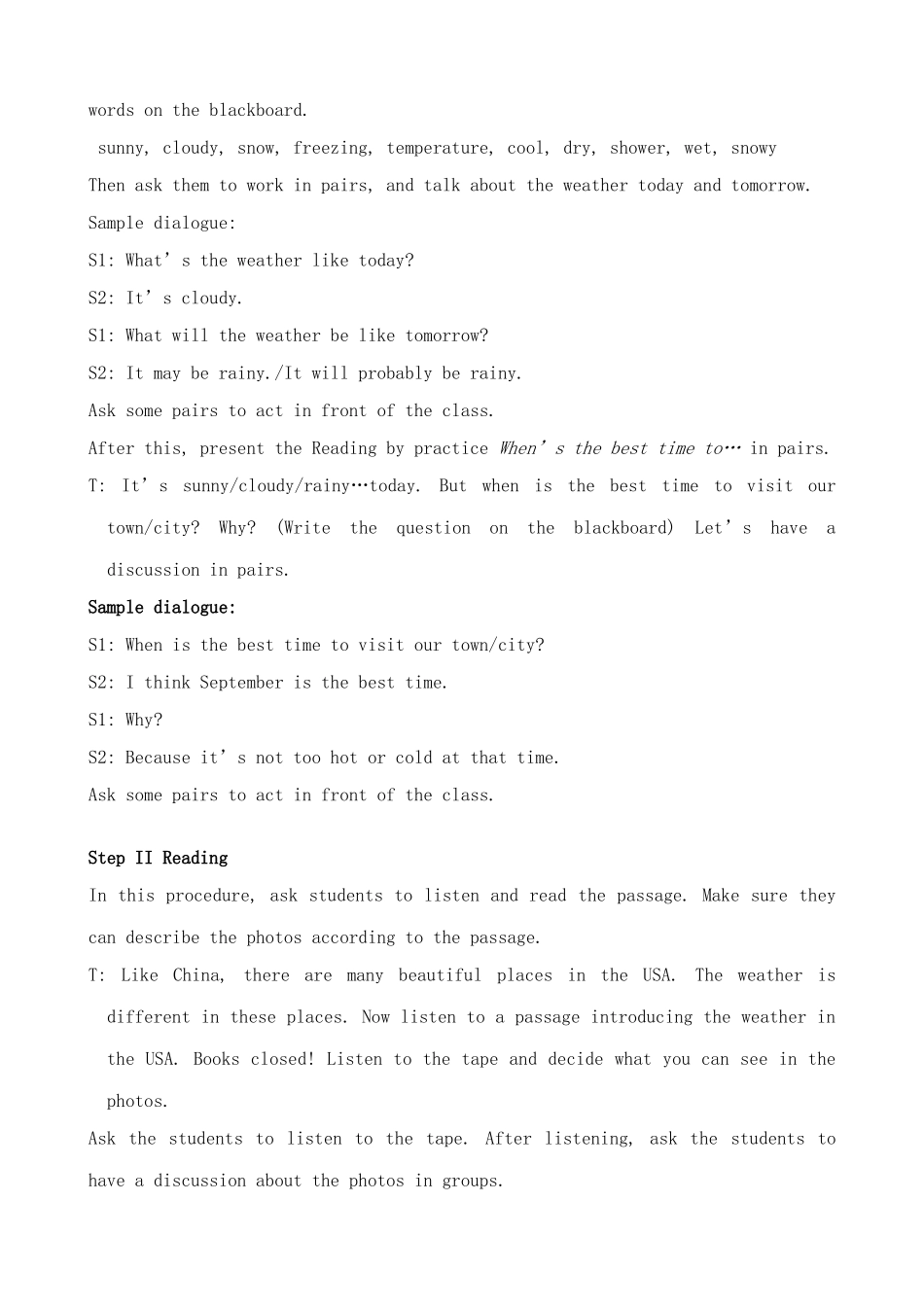 外研社八年级英语M 11 The weather Unit 2_第2页