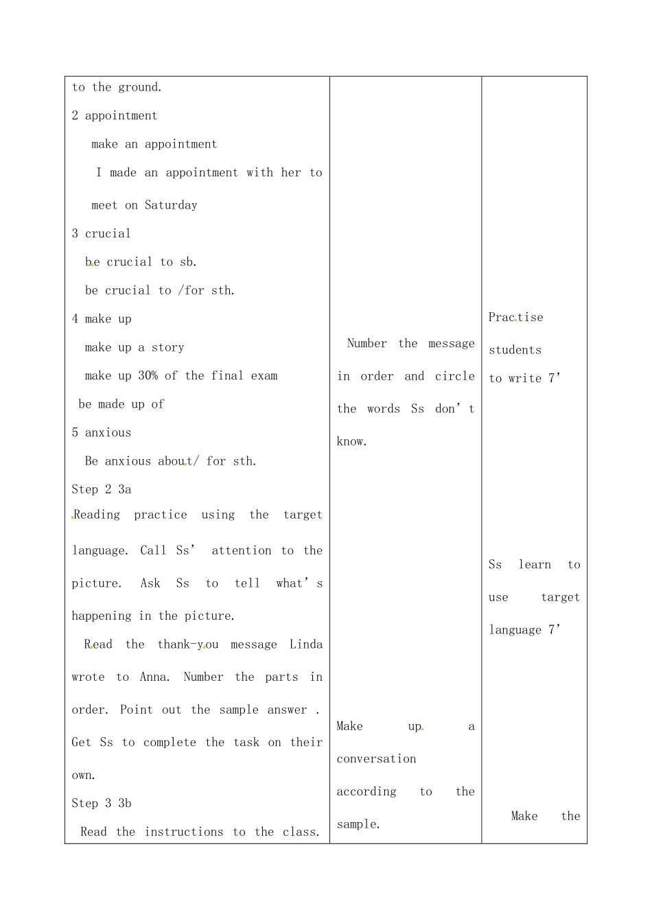 吉林省四平市第十七中学九年级英语全册《Unit 5 It must beiong to Carla》（第3课时）教案 人教新目标版_第3页