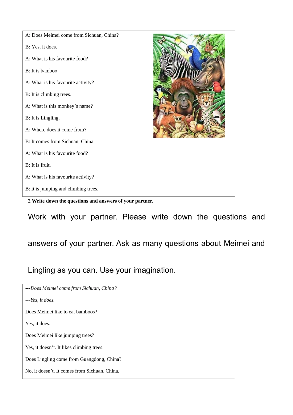 外研版(衔接版)七年级英语上册Module 9  Unit 3_第2页